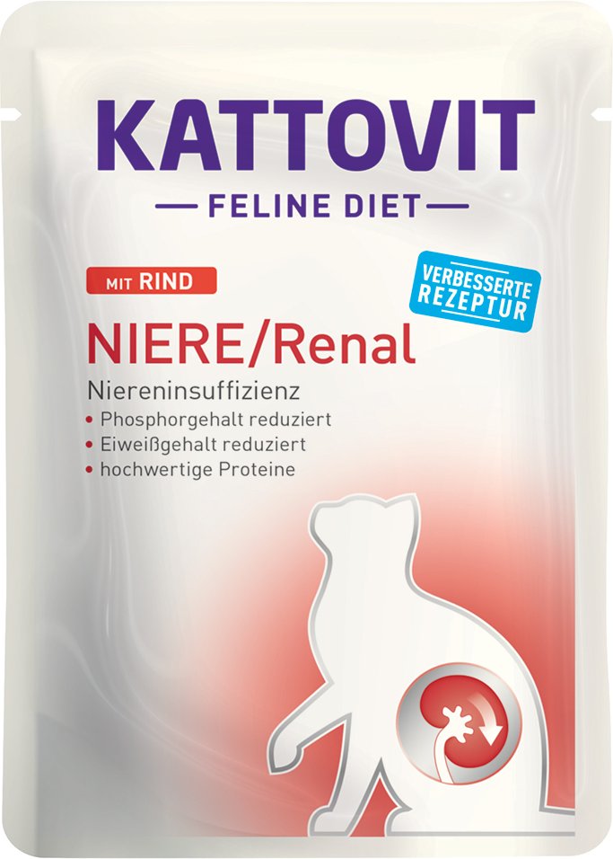 Kattovit Niere/Renal Pouches 24 x 85 g - Rind