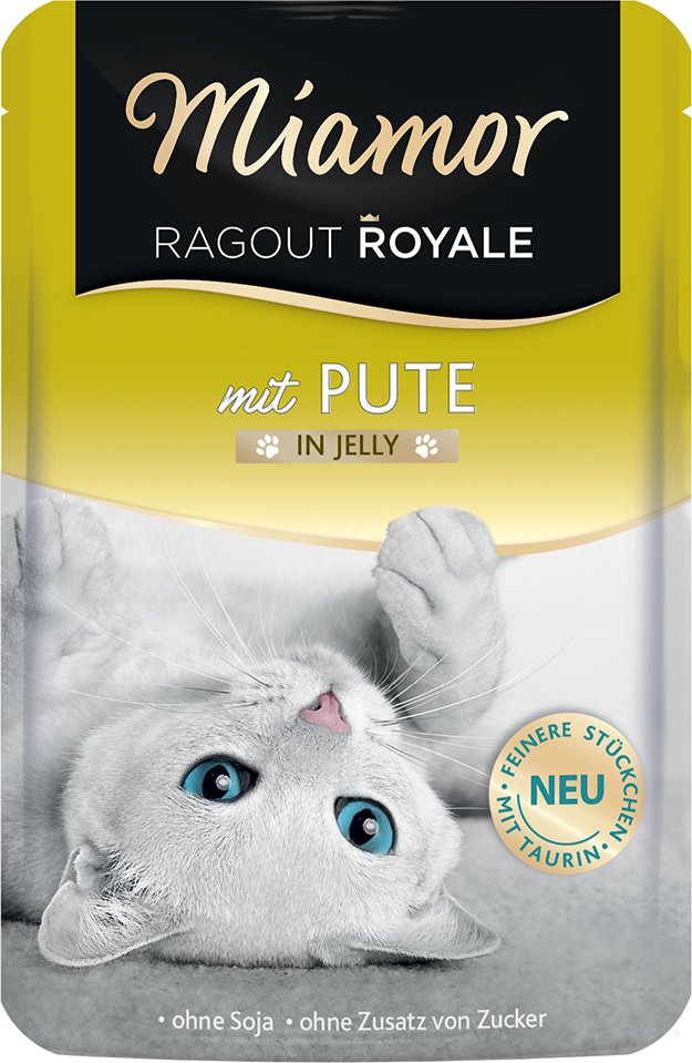 Sparpaket Miamor Ragout Royale in Jelly 22 x 100 g - Pute