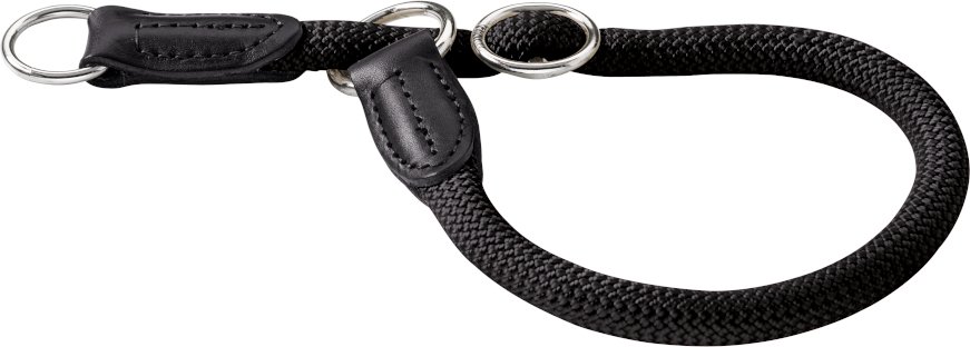 HUNTER Hundehalsband Freestyle, schwarz - Größe 45: verstellbar bis max. 45 cm, Ø 4,5 mm