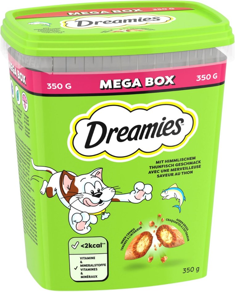 Dreamies Katzensnacks Mega Box - Thunfisch (350 g)