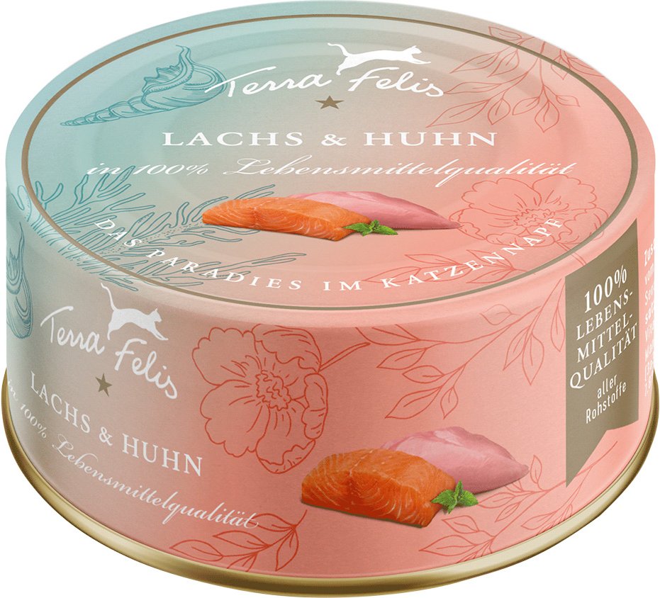 Sparpaket Terra Felis 24 x 80 g - Lachs & Huhn