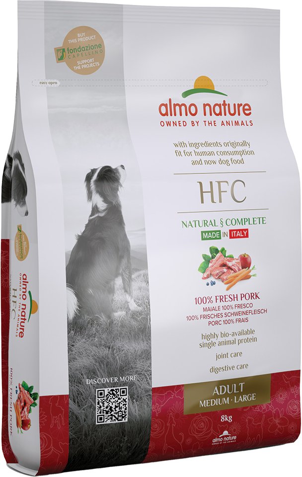 Almo Nature HFC Adult Hund M-L Schweinefleisch - 8 kg