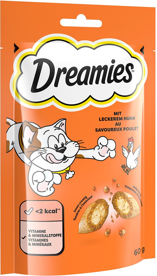 Sparpaket Dreamies 55 / 60 / 180 g - Huhn (6 x 60 g)