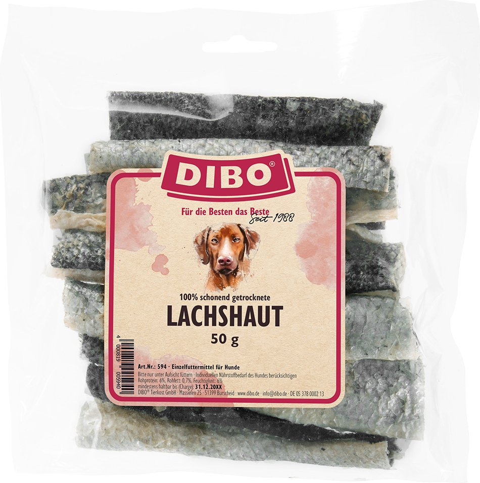 Dibo Lachshaut - Sparpaket: 8 x 50 g