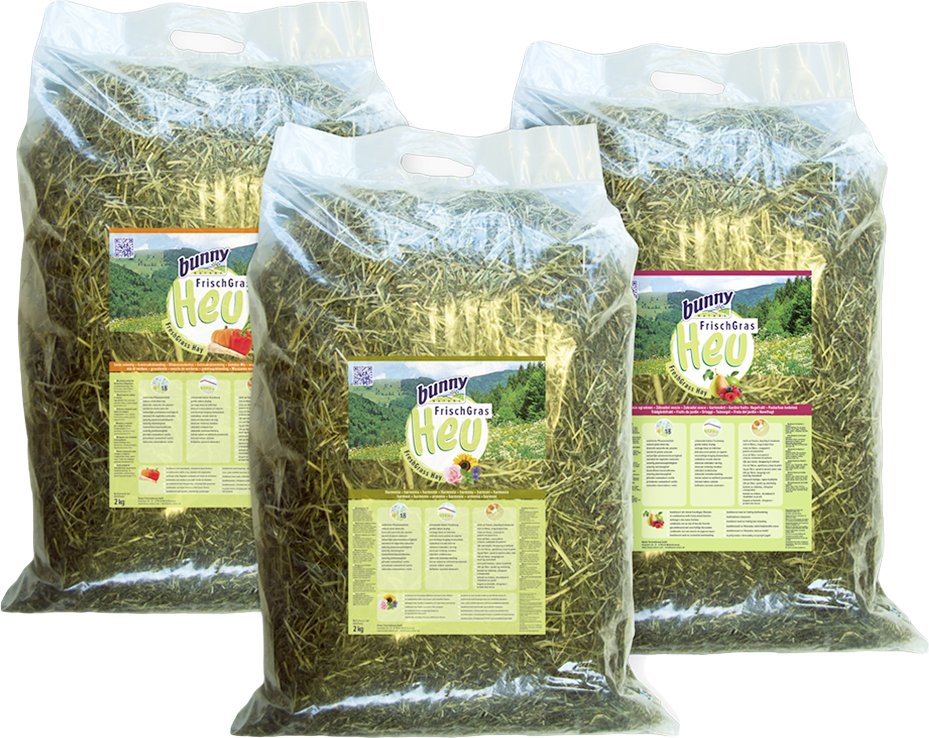 Bunny Frischgras Heu Special Edition - Sommerpaket 3 x 2 kg