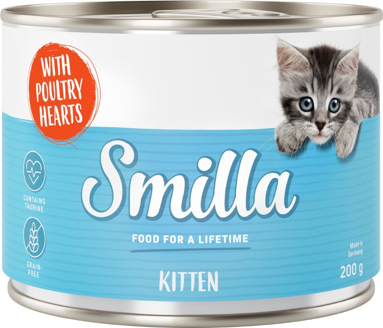 Smilla Kitten 6 x 200 g - Geflügelherzen