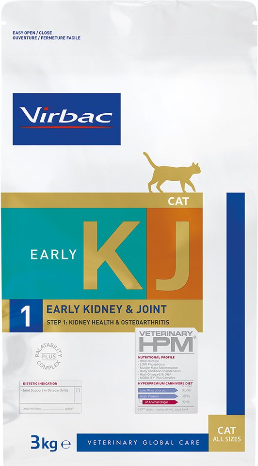 Thumbnail - Virbac Veterinary HPM Cat Early Kidney & Joint Support KJ1 - 3 kg