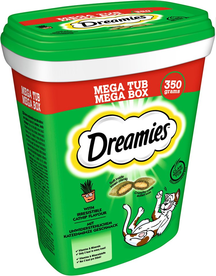Dreamies Katzensnacks Mega Box - Katzenminze (350 g)