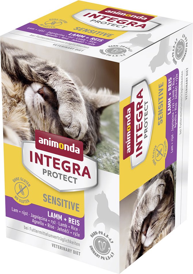 animonda Integra Protect Adult Sensitive Schale 6 x 100 g - Lamm & Reis