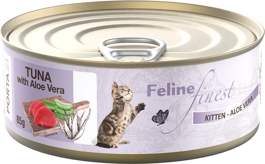 Feline Finest 6 x 85 g - Kitten Thunfisch mit Aloe
