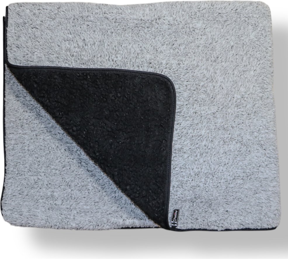 Vetbed® Sherpa Fleece Heimtierdecke, grau - L 147 x B 122 cm