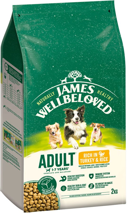 James Wellbeloved Adult Dog Hypoallergenic Truthahn & Reis - 2 kg