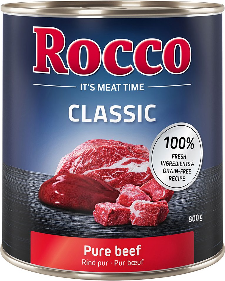Rocco Classic 6 x 800 g - Rind pur