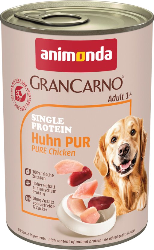 Sparpaket animonda GranCarno Adult Single Protein 24 x 400 g - Huhn Pur