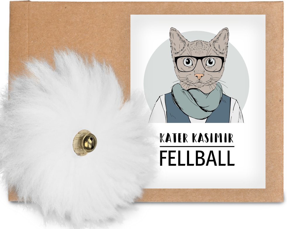 Kater Kasimir Fellball - 1 Stück