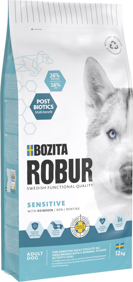 Bozita Robur Sensitive Getreidefrei Rentier - Sparpaket: 2 x 12 kg