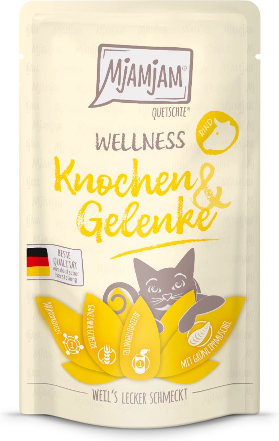 MjAMjAM Wellness 12 x 125 g - Knochen & Gelenke - Rind