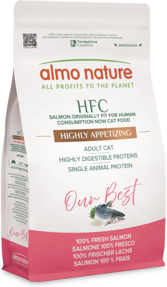 Almo Nature HFC Our Best Highly Appetizing Salmon - Sparpaket: 2 x 1,2 kg