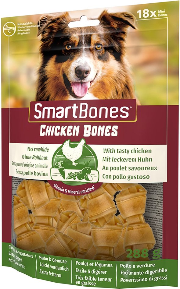 SmartBones Kausnacks für kleine Hunde mit Huhn - 18 Stück