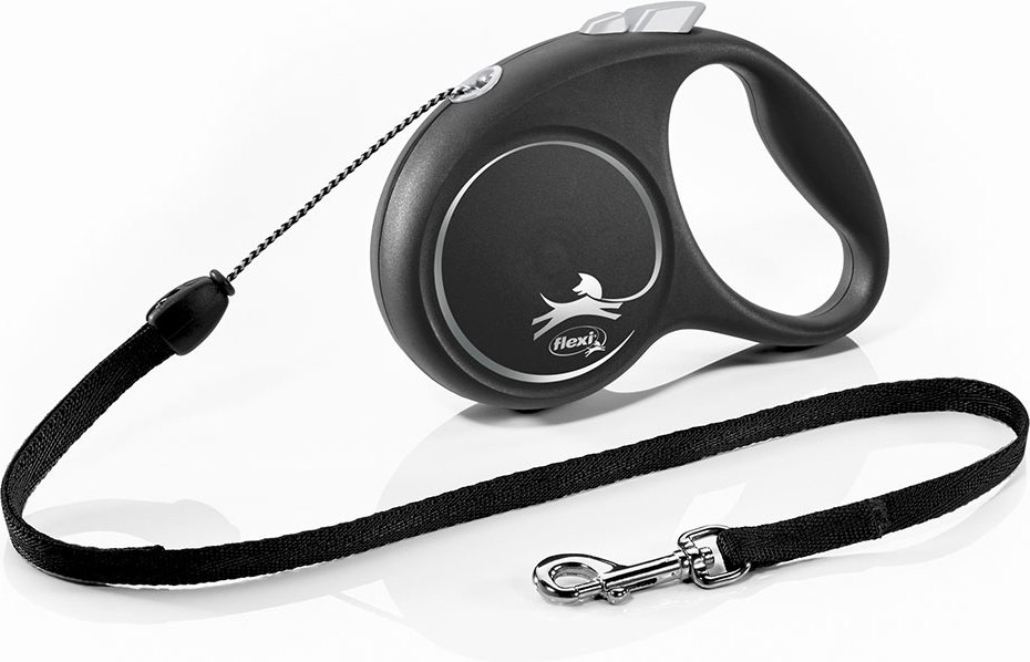 flexi Black Design Seil-Leine schwarz, 5 m - Größe S: bis 12 kg