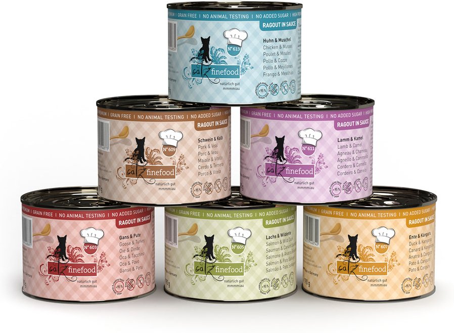 Sparpaket catz finefood Ragout 24 x 190 g - Mixpaket (6 Sorten)