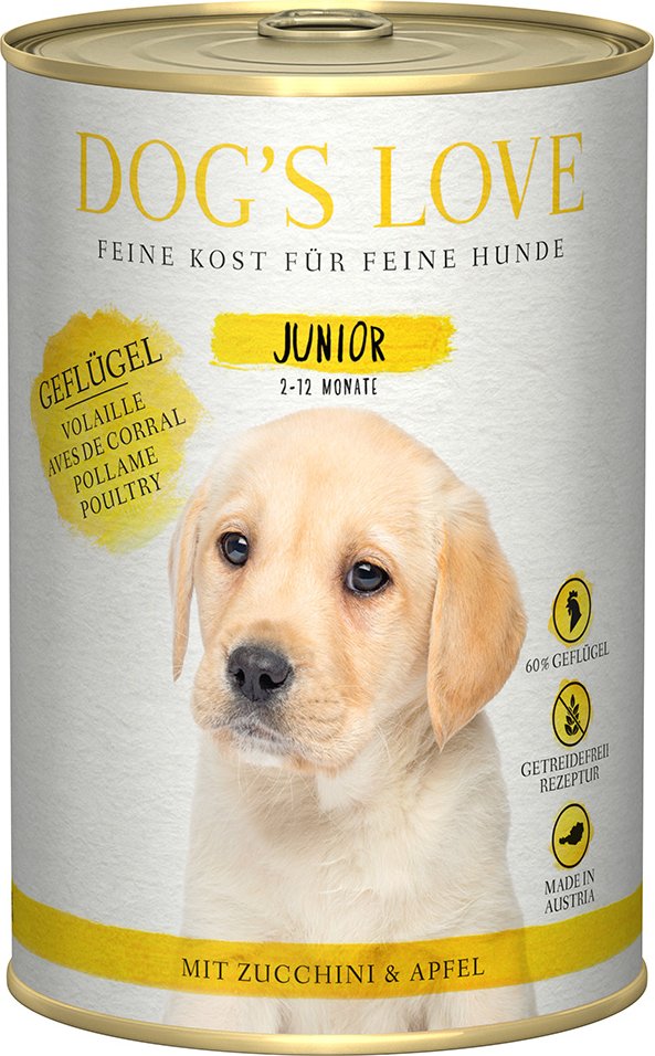 Dog´s Love Junior Geflügel - 6 x 400 g