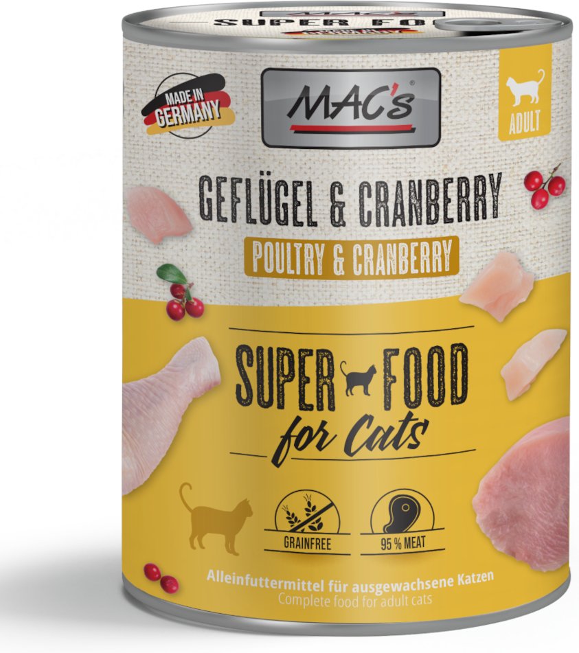 MAC´s Cat 6 x 800 g - Geflügel & Cranberry