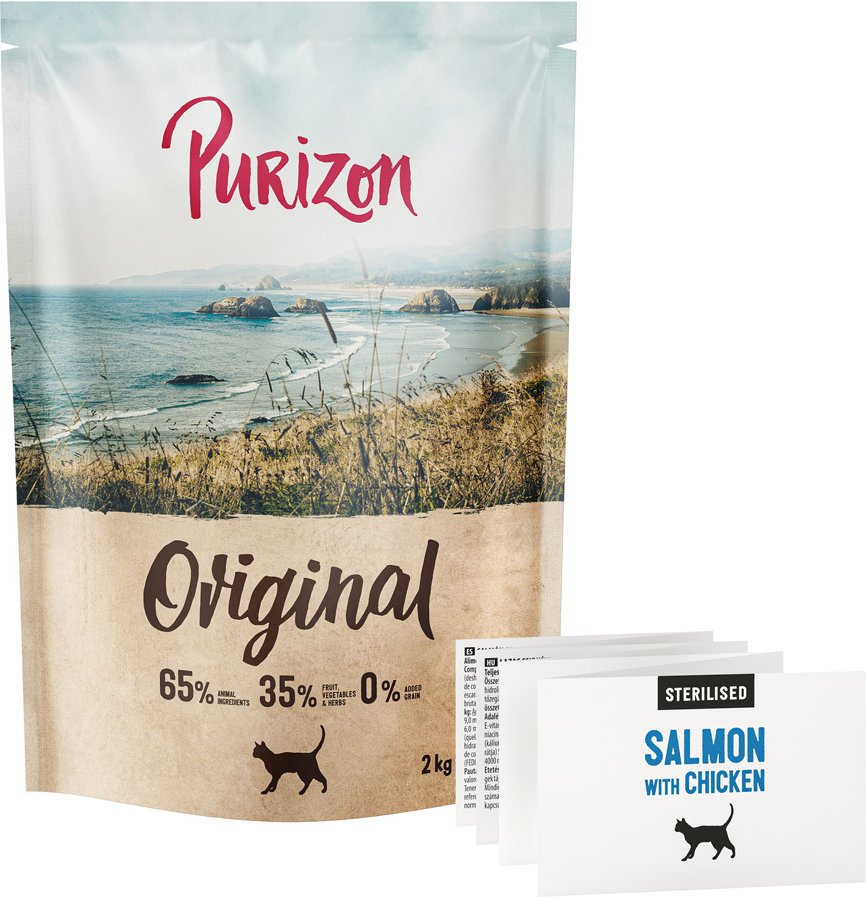 Purizon Sterilised Adult Lachs mit Huhn - getreidefrei - NEU: 2 kg
