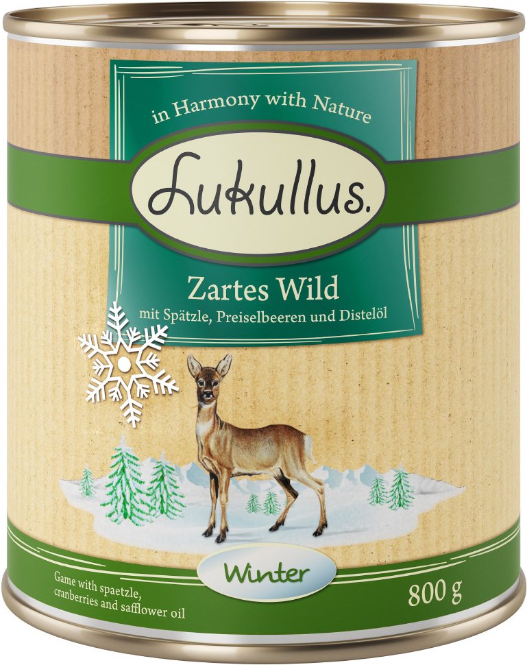 Lukullus Winter-Menü: Zartes Wild - 6 x 800 g