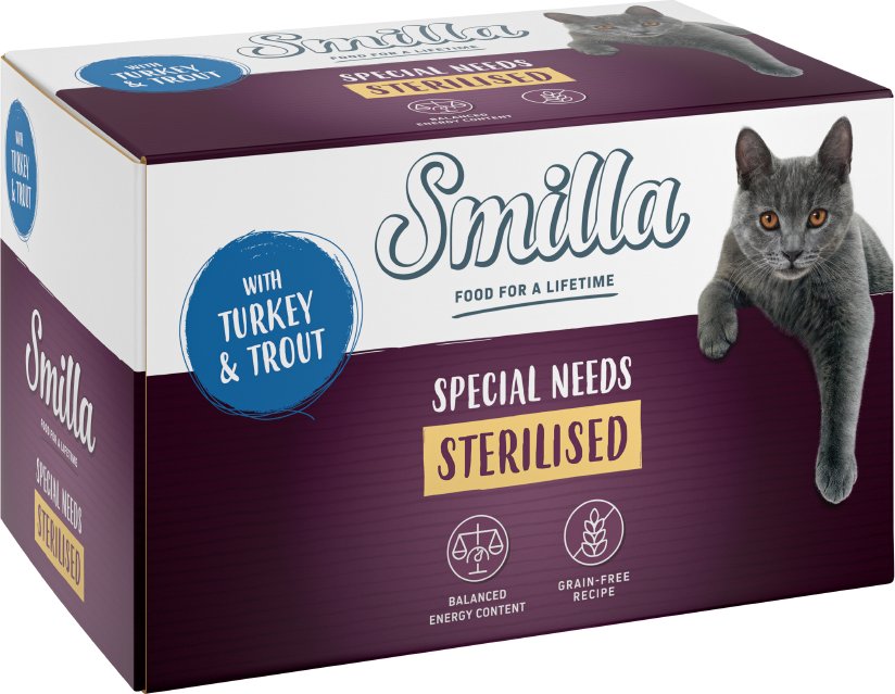 Smilla Schale Sterilised 6 x 100 g - Pute mit Forelle