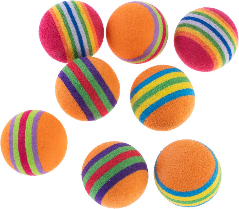 zooplus Basics Spielballset für Katzen - 8 Stück