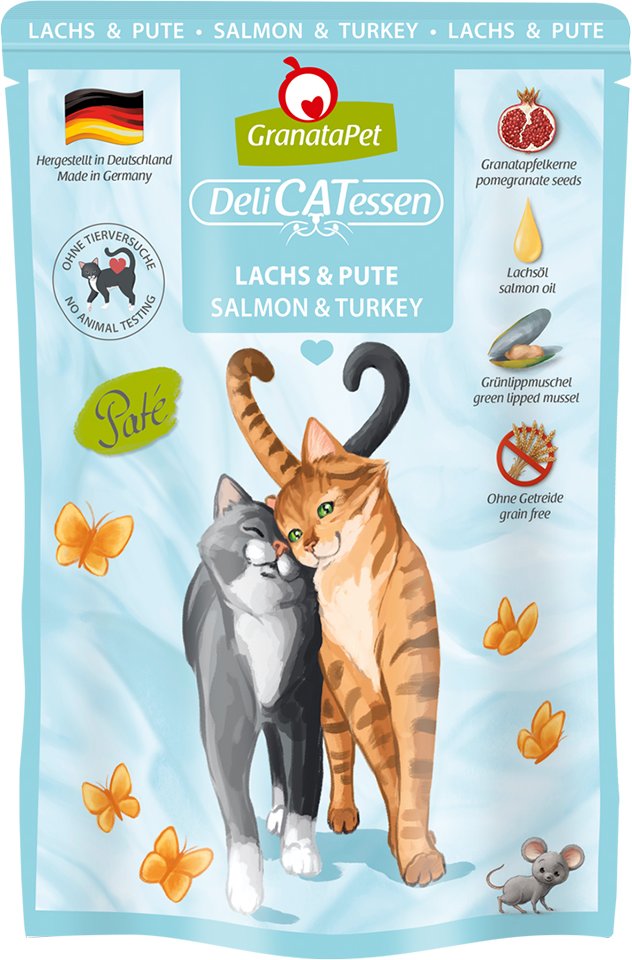 GranataPet DeliCatessen Pouch 24 x 85 g - Lachs & Pute