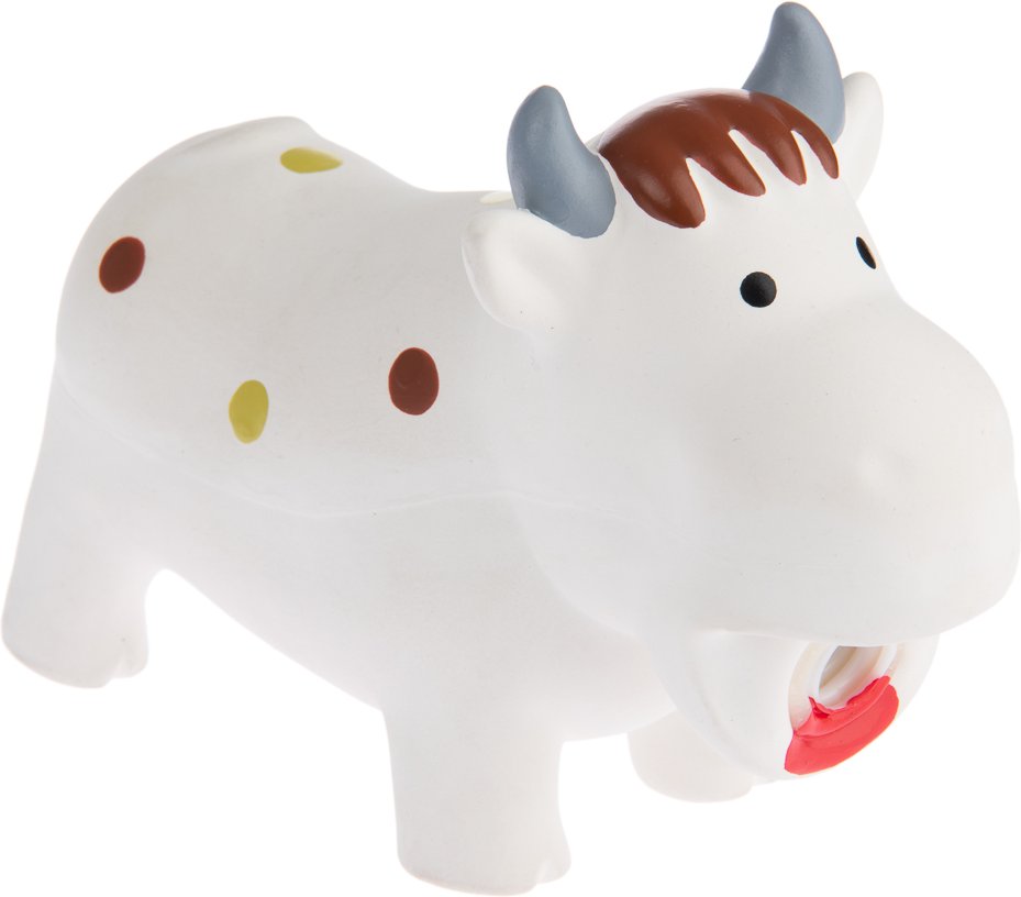 Hundespielzeug quietschende Latex-Kuh Isabella - 1 Stück, L 18 cm