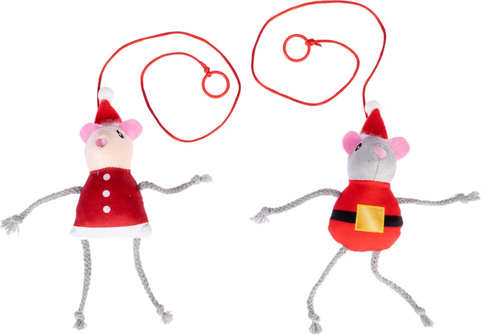 TIAKI Türhänger-Set Weihnachtliches Mäusepaar - 2er-Set