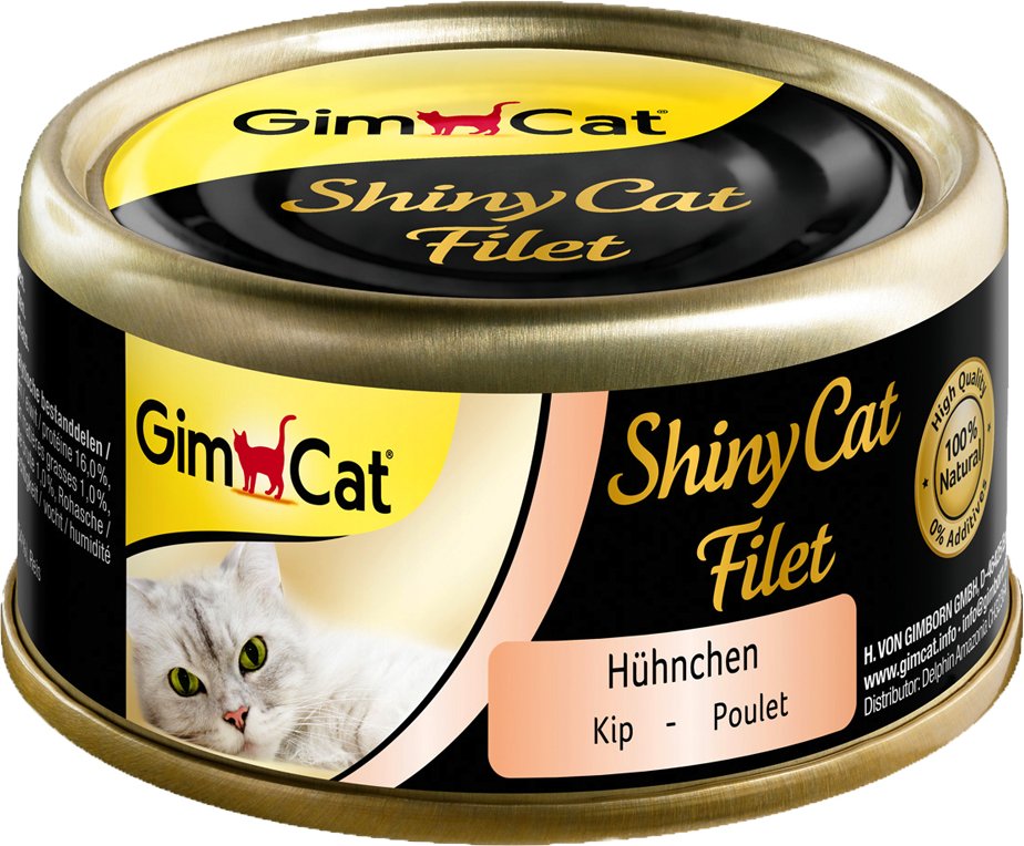 GimCat ShinyCat Filet Dose 6 x 70 g - Hühnchen