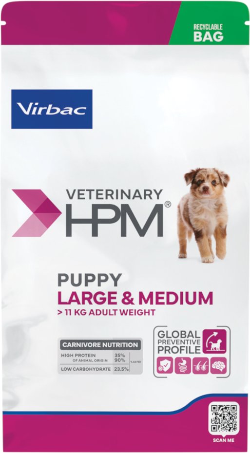 Virbac Veterinary HPM Baby Dog Large & Medium - 12 kg