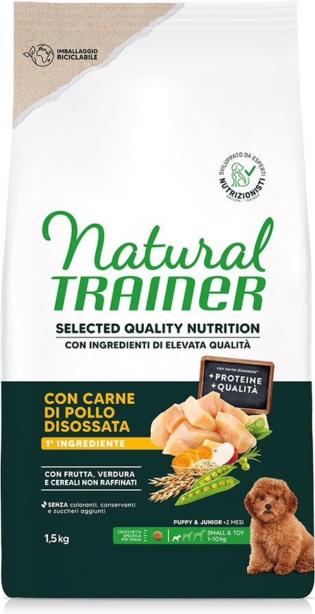 Thumbnail - Natural Trainer Selected Quality Nutrition Puppy Small & Toy Huhn - 1,5 kg