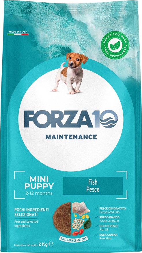 Forza 10 Mini Puppy mit Fisch - Sparpaket: 3 x 2 kg