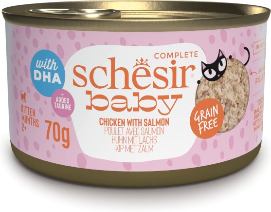 Schesir Baby 12 x 70 g - Huhn & Lachs