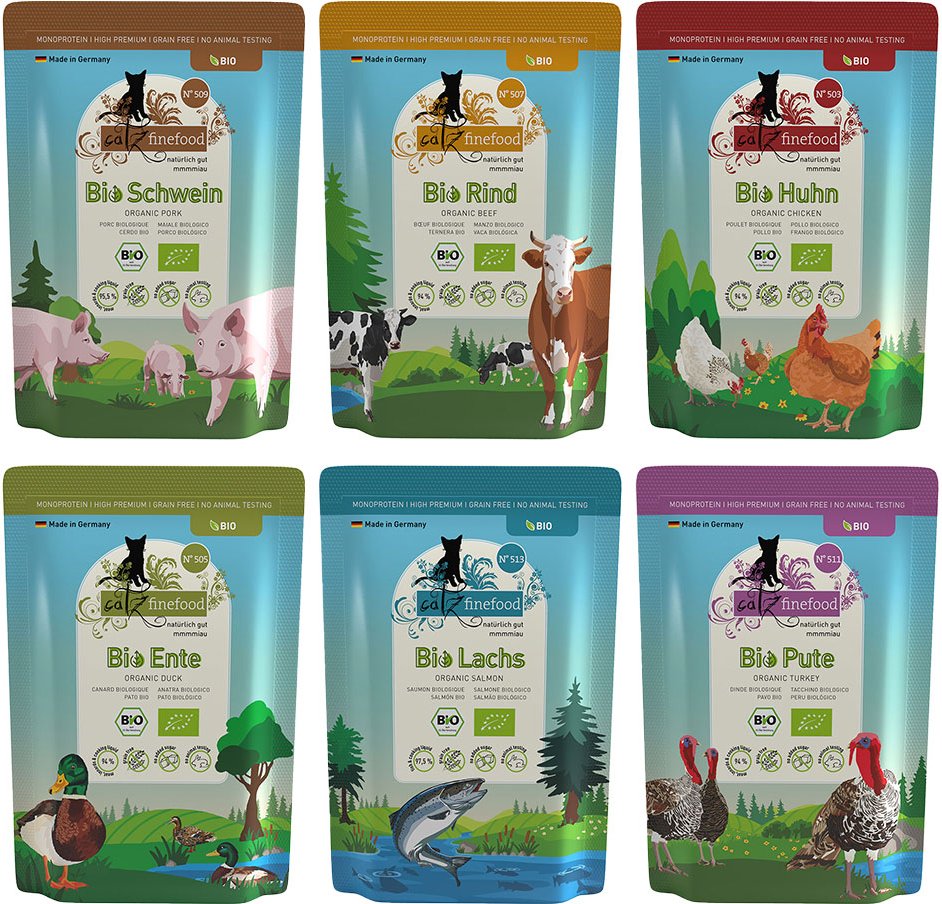 catz finefood Bio Probiermix - Mixpaket 6 Sorten (6 x 85 g)