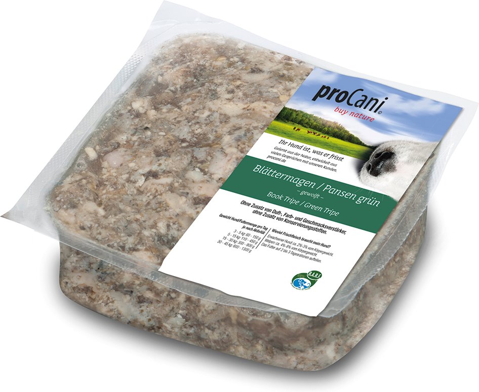 proCani buy nature Blättermagen / Pansen grün - 28 x 500 g