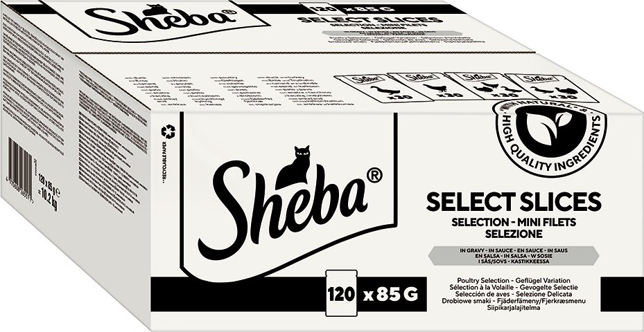 Sheba Multipack Katze Portionsbeutel 120 x 85 g - Selektion in Soße (Geflügel Variation)