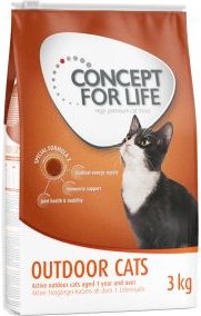 Concept for Life Outdoor Cats - Verbesserte Rezeptur - Sparpaket 3 x 3 kg