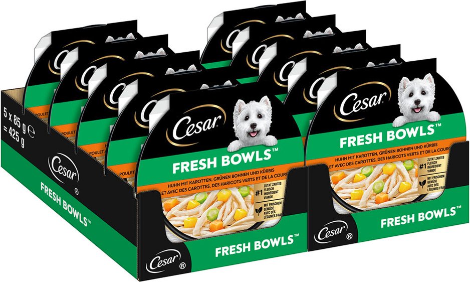 Cesar Fresh Bowls - Sparpaket: Huhn in Sauce (20 x 85 g)