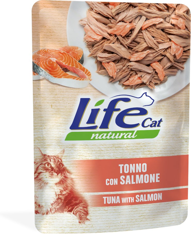 Sparpaket Life Cat Natural Adult 12 x 70 g - Thunfisch mit Lachs