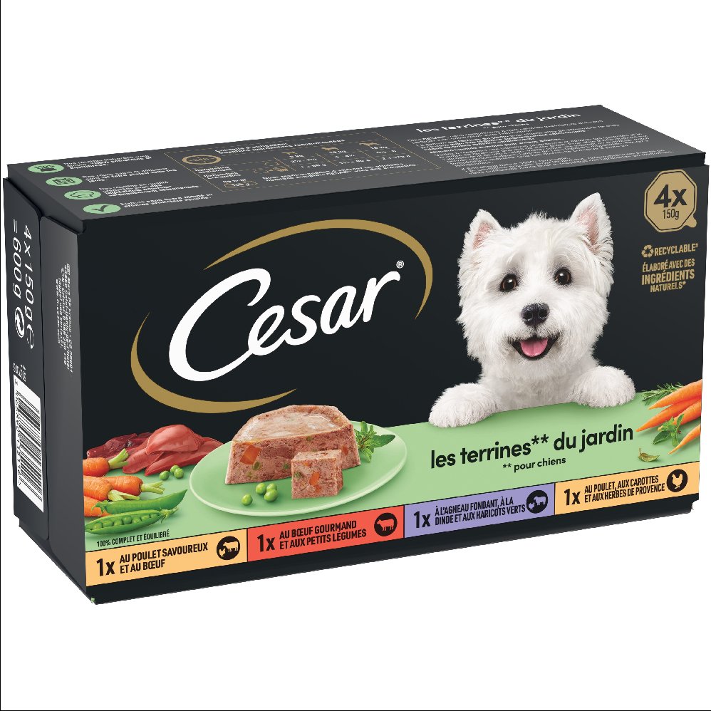 Cesar Classic Selection Mixkarton - Garten-Terrine (48 x 150 g)