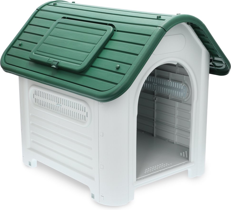 HAFENBANDE Kunststoffhundehütte Cottage - Größe M: B 72 x T 87 x H 75,5 cm