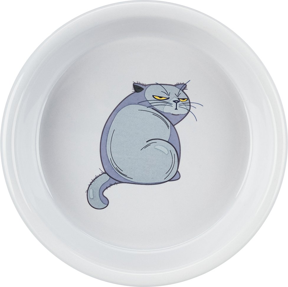 Trixie Keramiknapf mit Motiv - 250 ml, Ø 13 cm