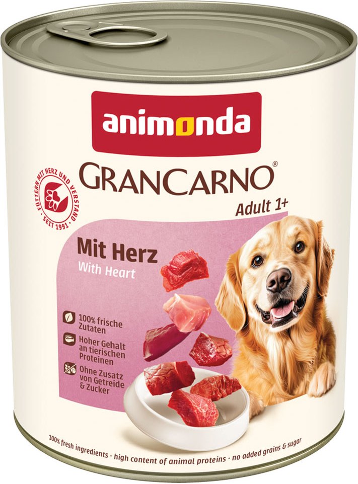 Sparpaket animonda GranCarno Original 12 x 800 g - Herz