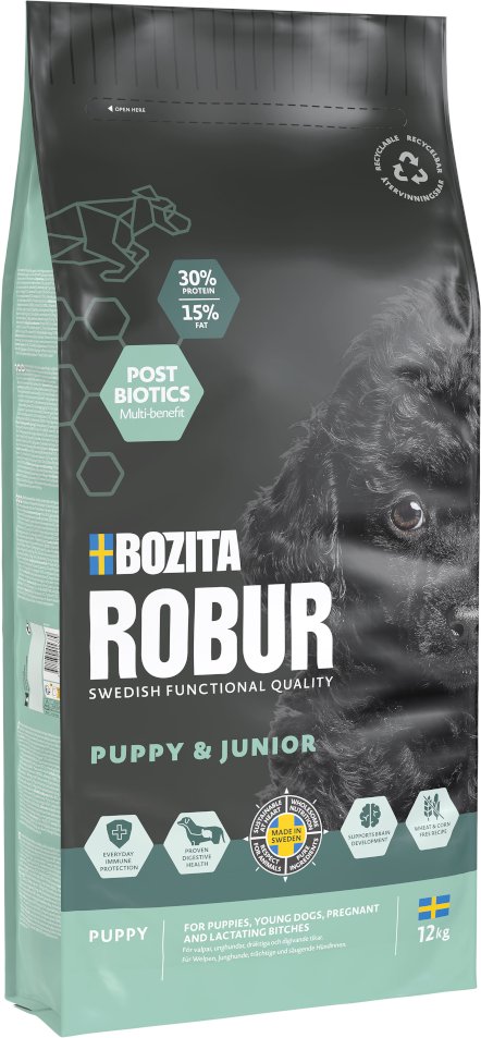 Bozita Robur Puppy & Junior Huhn - 12 kg